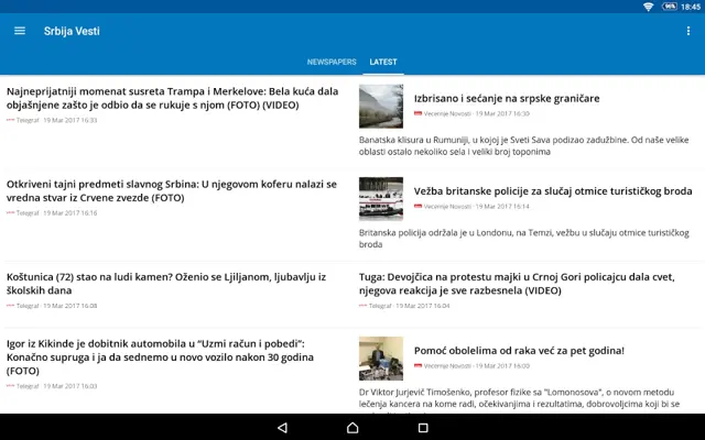 Serbia News | Srbija Vesti android App screenshot 9