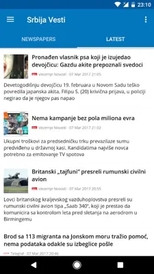 Serbia News | Srbija Vesti android App screenshot 17